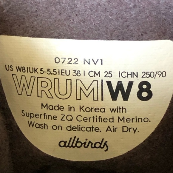 Allbirds Womans Wool Runner-Up Mizzle Grey Size 8 New - Picture 15 of 16